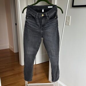 Frame Denim Ali High Rise black/Gray Jeans